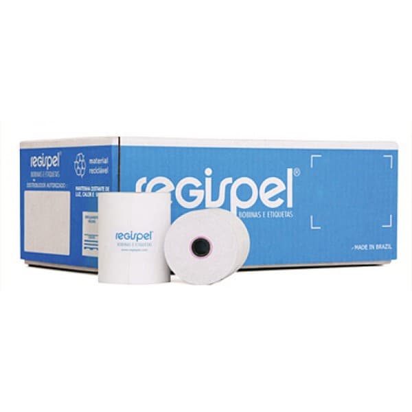 Bobina Regispel Para Calculadora 1 Vis Offset 57mm X 30m  Caixa Com 30 Bobinas