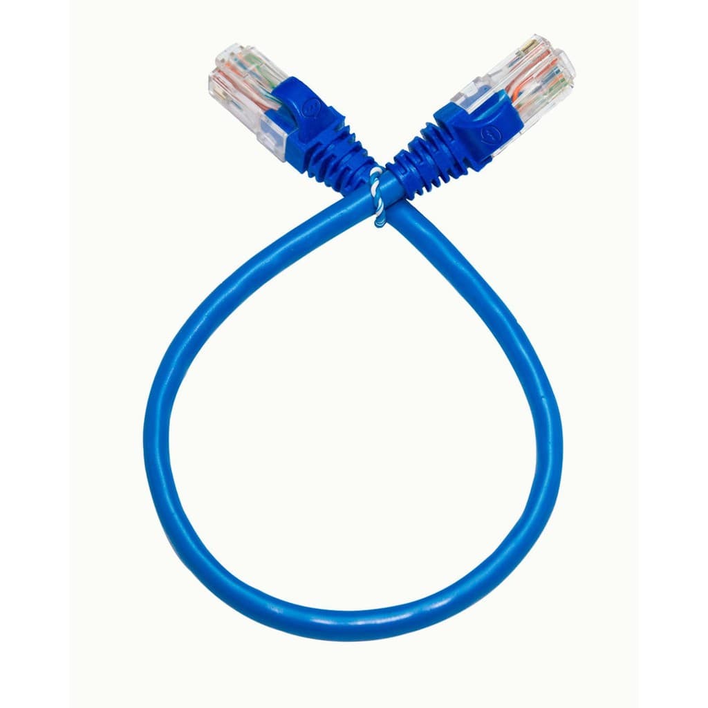 Kit 50 Cabos Patch Cord Cat6 90 Centímetros Azul Furukawa