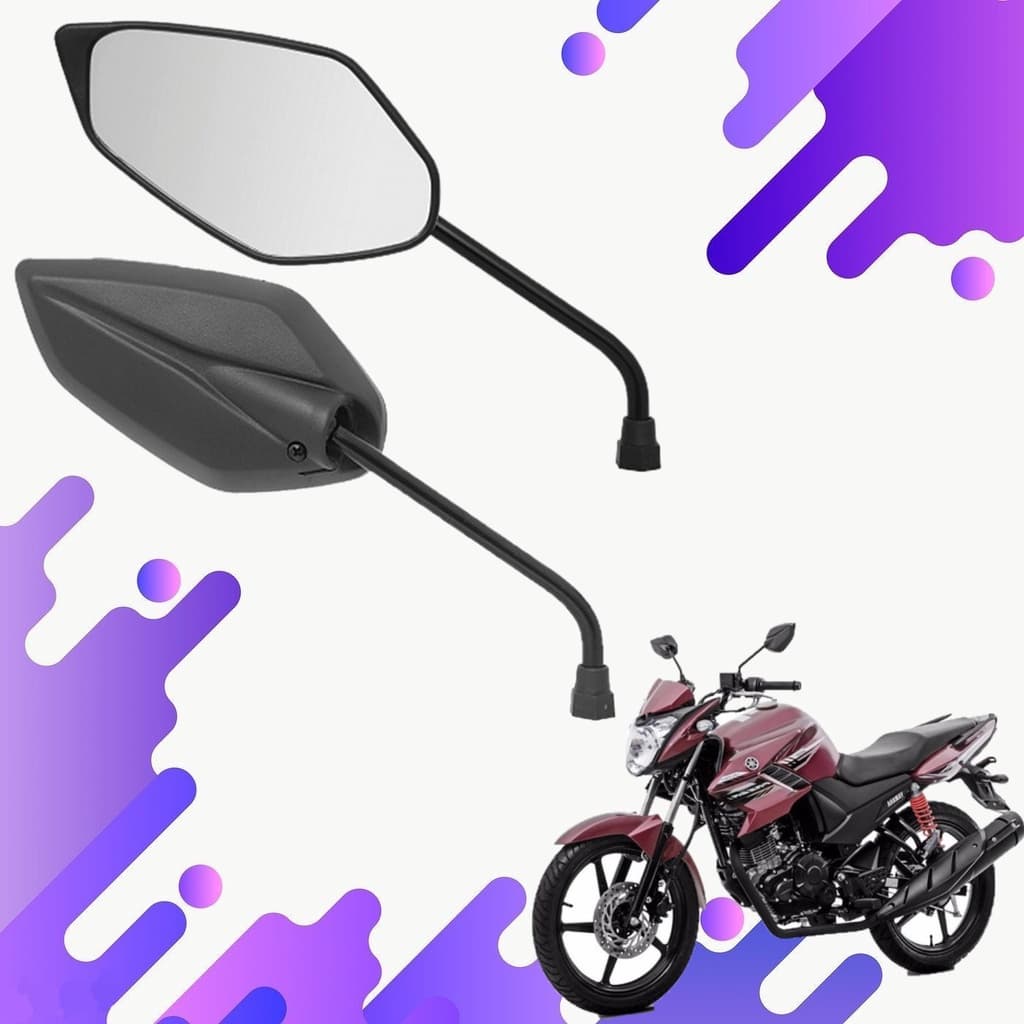 Par Retrovisor Modelo Moto Fazer 150 250 Factor 150