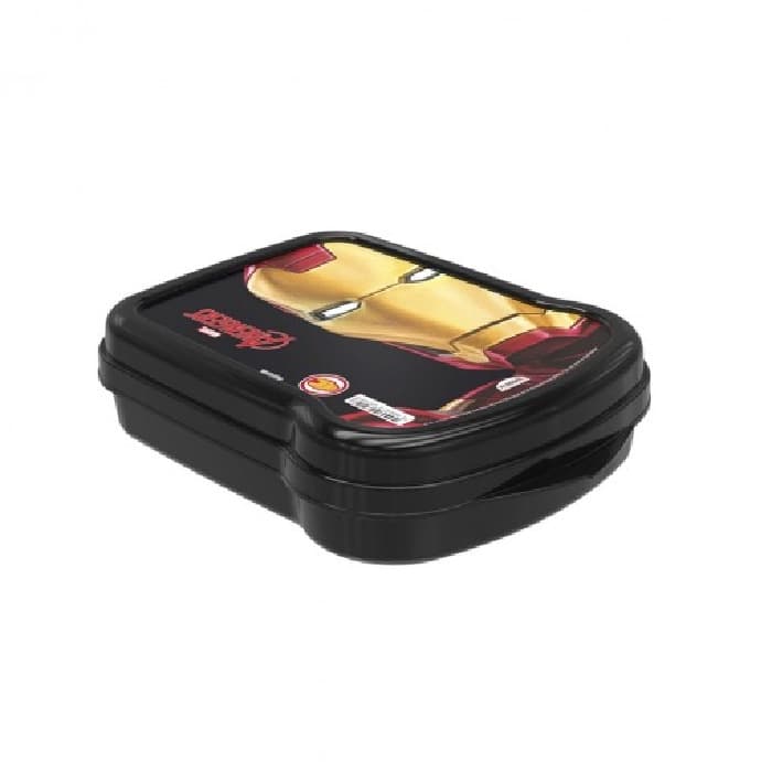 Sanduicheira porta sanduiche plasutil Vingadores Iron man escolar