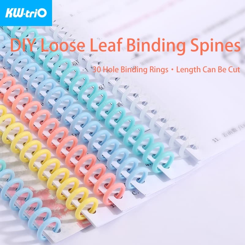 10pcs Plástico 30Hole Loose Leaf Binder Ring Binding Spines Pentes Diâmetro 12mm Álbum De Papel Para Notebook DIY