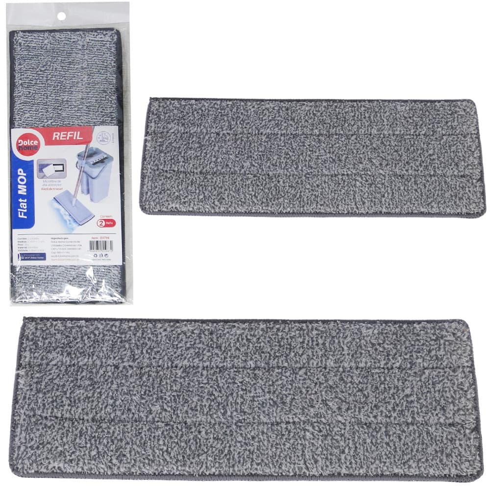 Refil MOP Flat de Microfibra para esfregão 360º