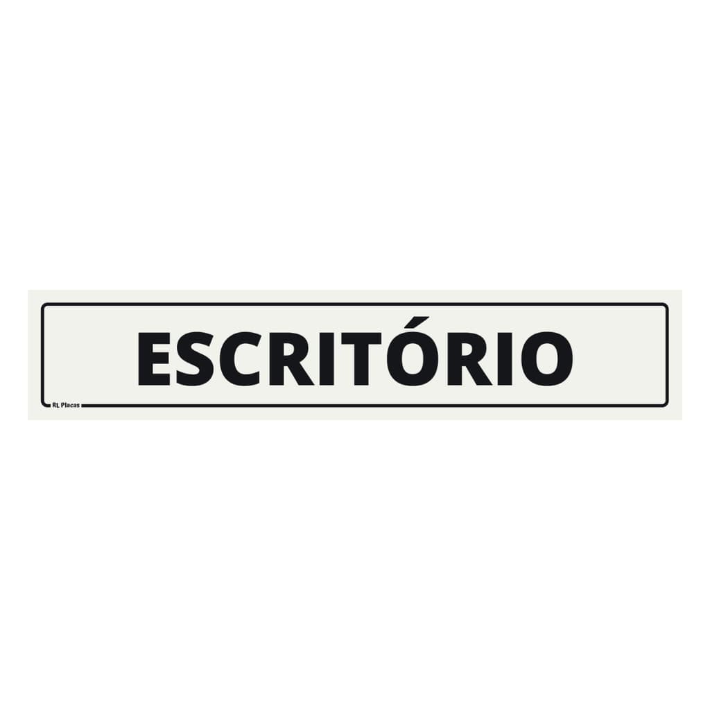 Placa Sinalização Escritório 25x05