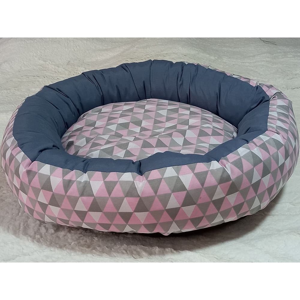 Cama Pet Cães Gatos Caminha Pet Cães E Gatos Redonda  Com Zíper e Base impermeável