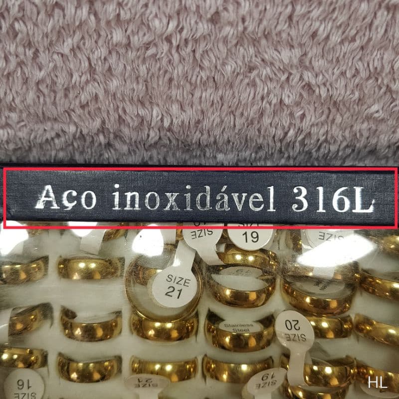 Aliança Anel Casamento Aço Inox Bijuteria(1 Unidade)