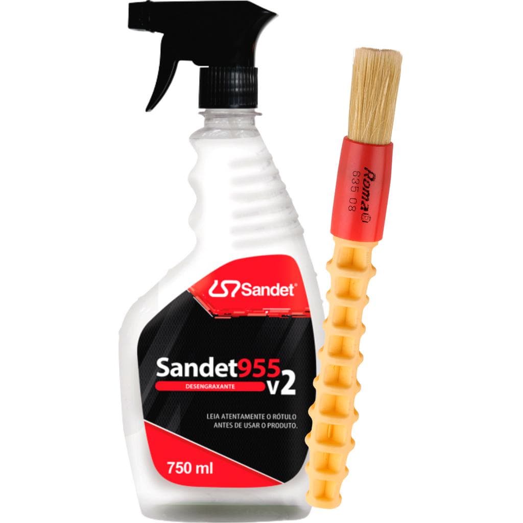955 Spray Sandet Limpa Motor Remove Graxa Óleo + Pincel