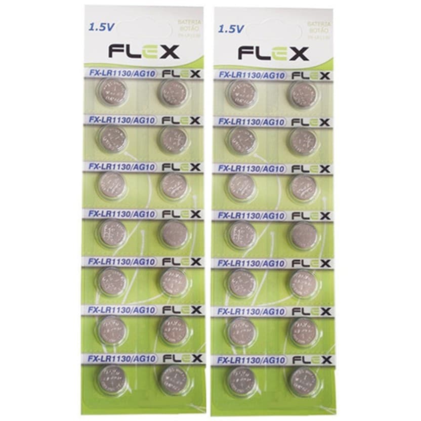 Pilha Bateria LR1130 Flex - 1.5V Blister c/28 Unid.