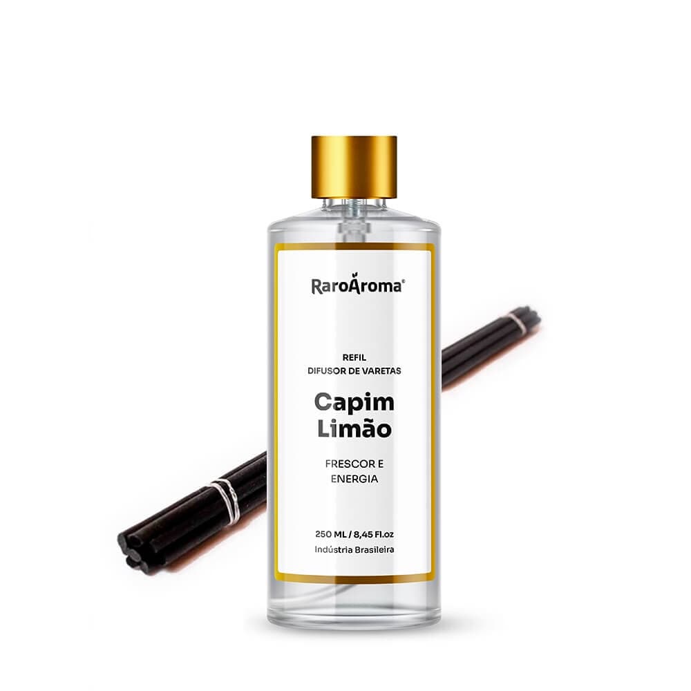Refil Aromatizador de Ambiente Capim Limão 250ml | Raro Aroma