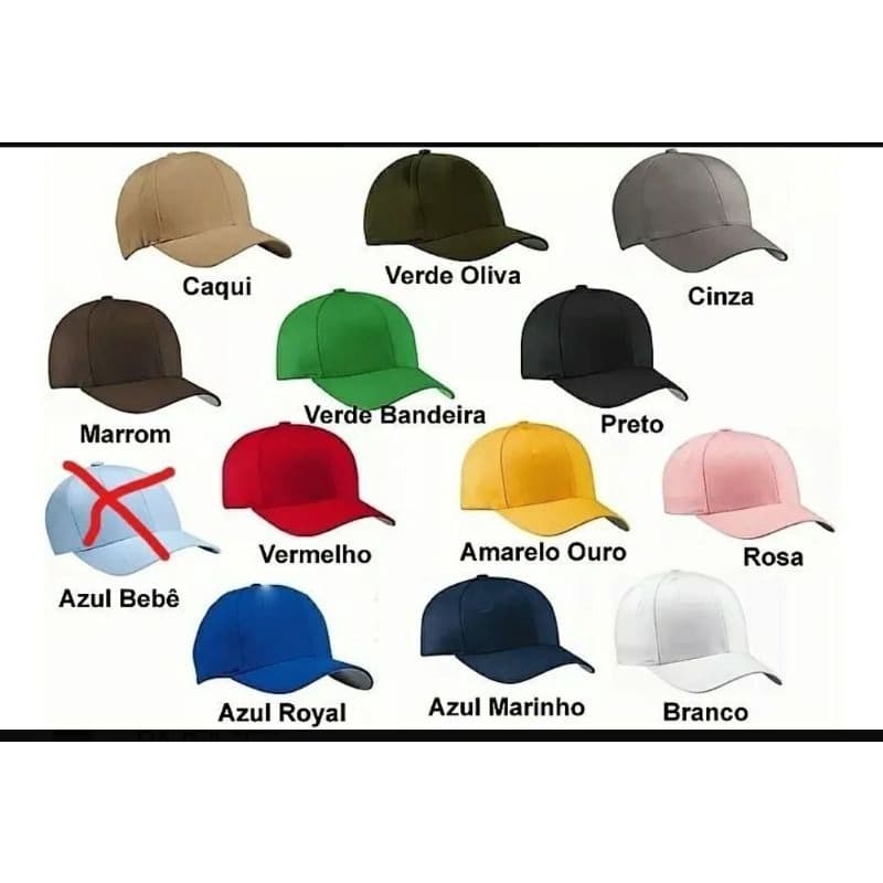 boné de brim bordados personalizados com sua logo 50 unidades ótima qualidade