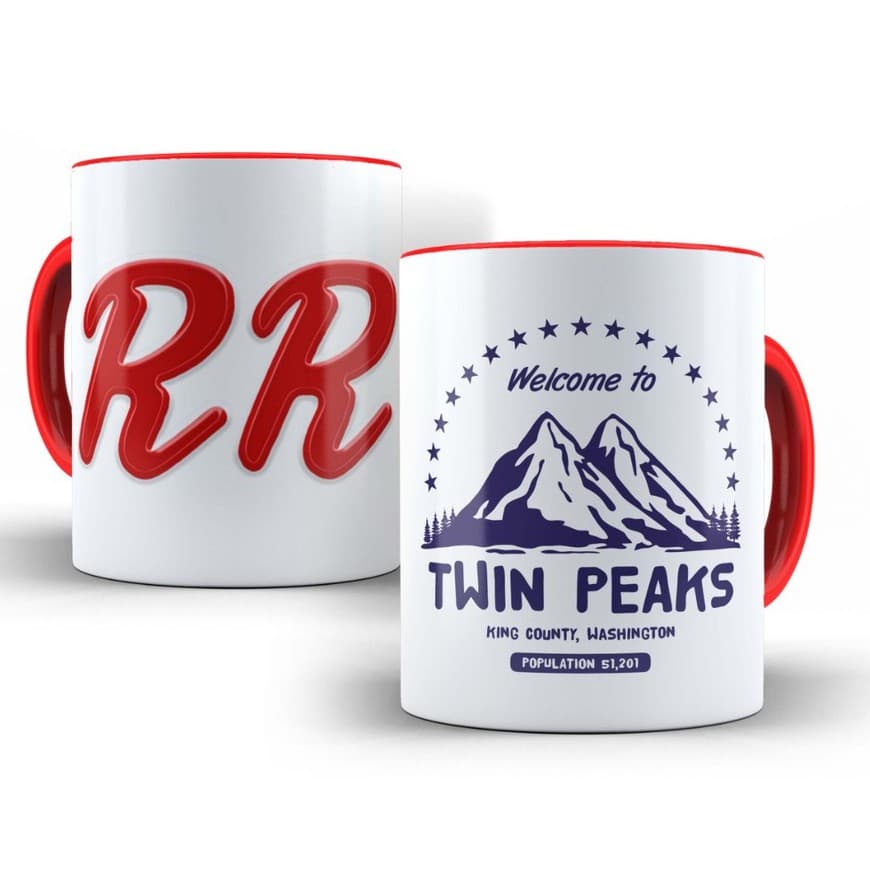 Caneca Personalizada Twin Peaks - Alça e Interior Vermelha