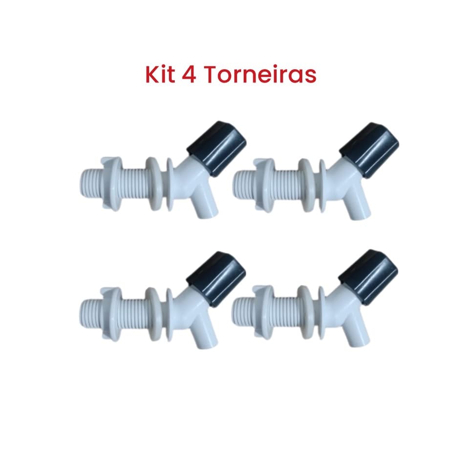 Kit 4 Torneiras Plásticas Cervejeiro Artesanal Torneira de Filtro Para Bebedouro