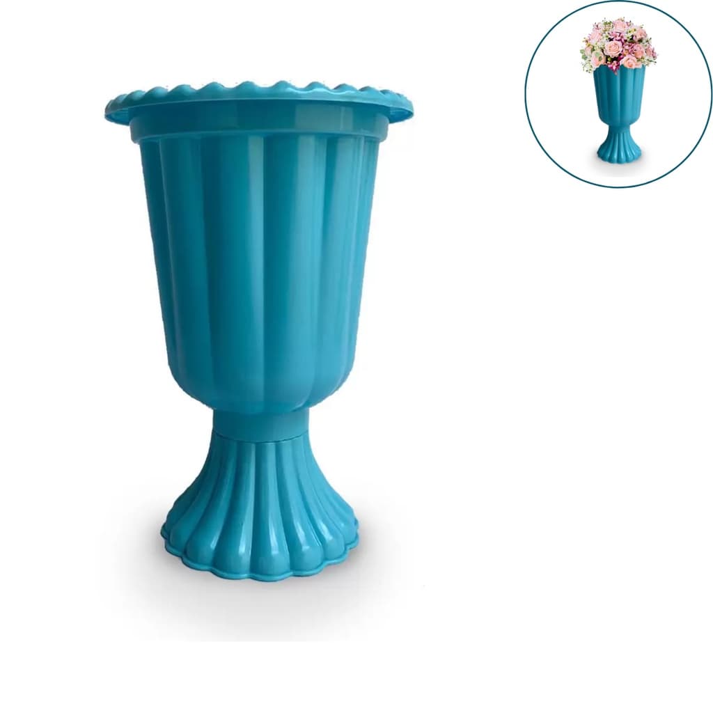 KIT 2UN Vaso grego taça romana 20cm decorativo de plástico mesa decoração festa aniversario casamentos cha revelação