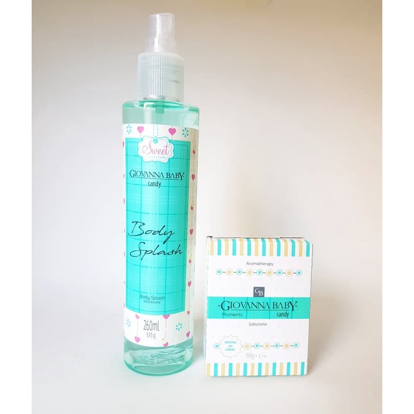 Kit Giovanna Baby De Body Splash E Sabonete Em Barra Candy
