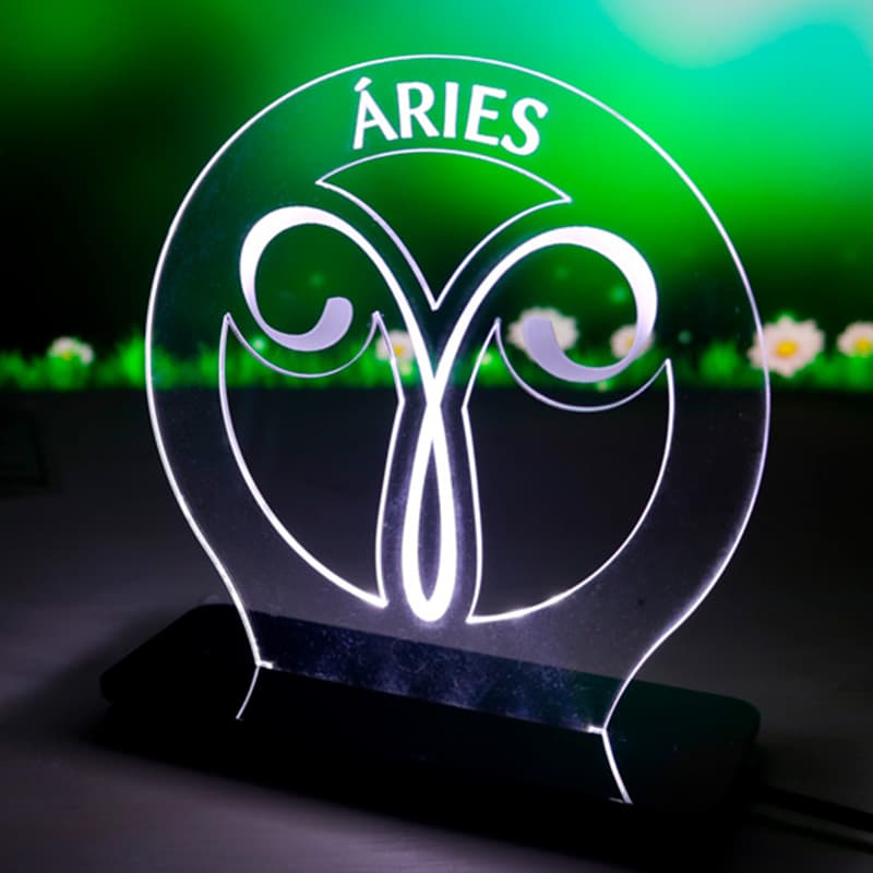 Luminária de Acrílico Signo Áries