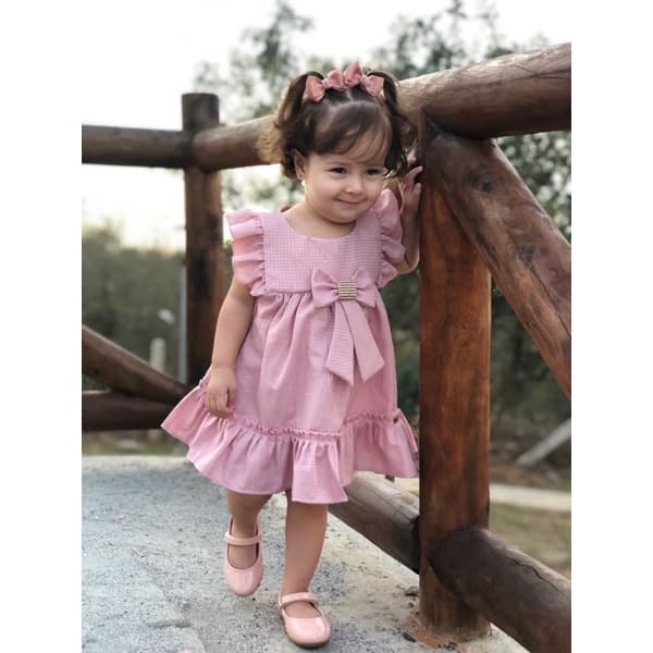 Vestido Infantil Luna (tamanho 1 a 2 anos) Várias cores/Festa/Princesinhas/Meninas/Luxo