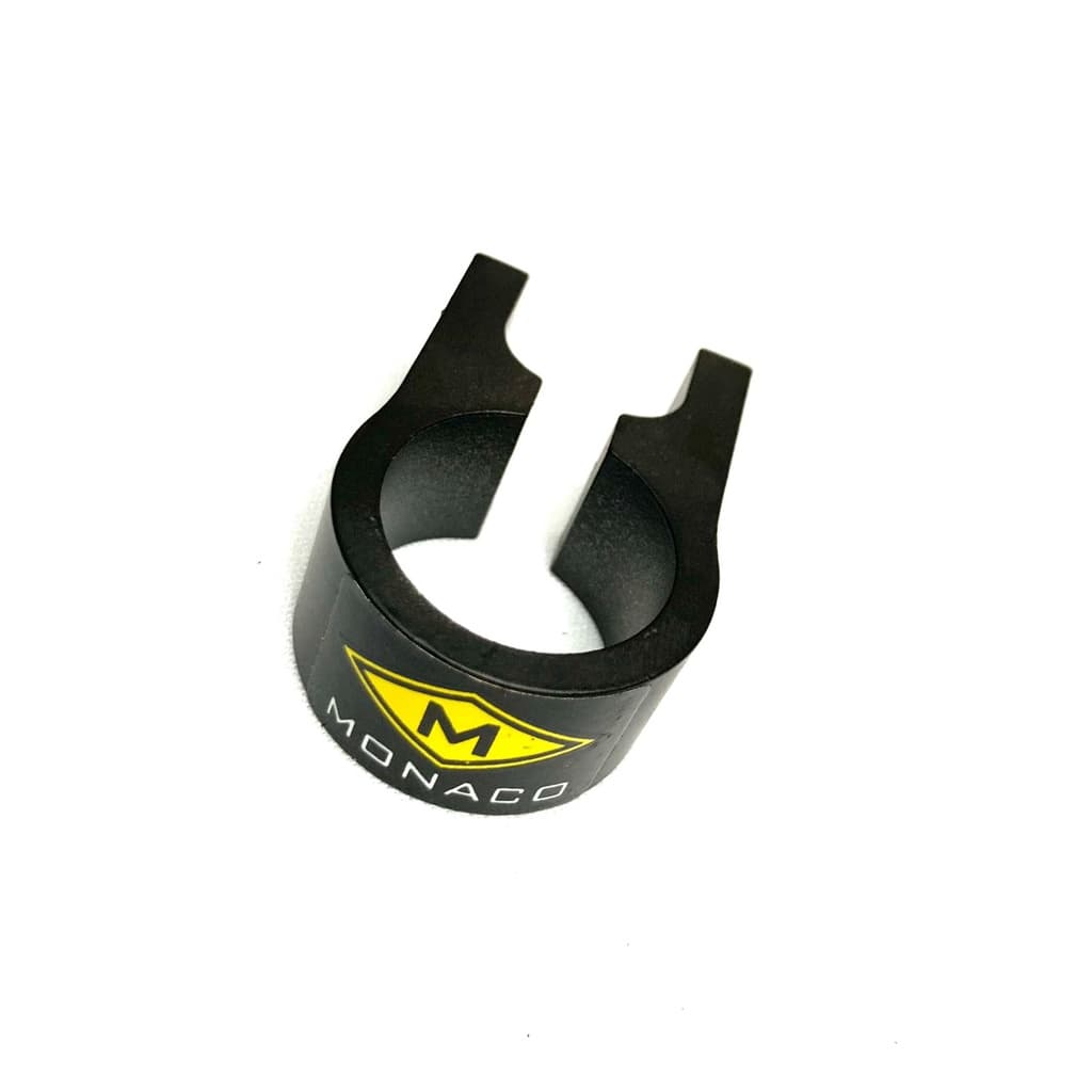 Abraçadeira Bike Mônaco 21.1mm Standard Alumínio Bicicleta Preto