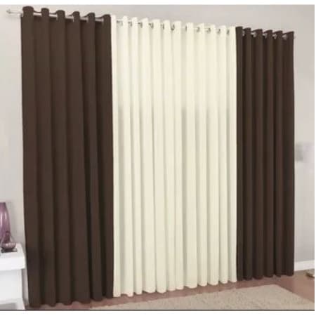 Cortina 5.80 Largura x 3,00 Altura Sala Quarto Ideal Varão Ate 3.50