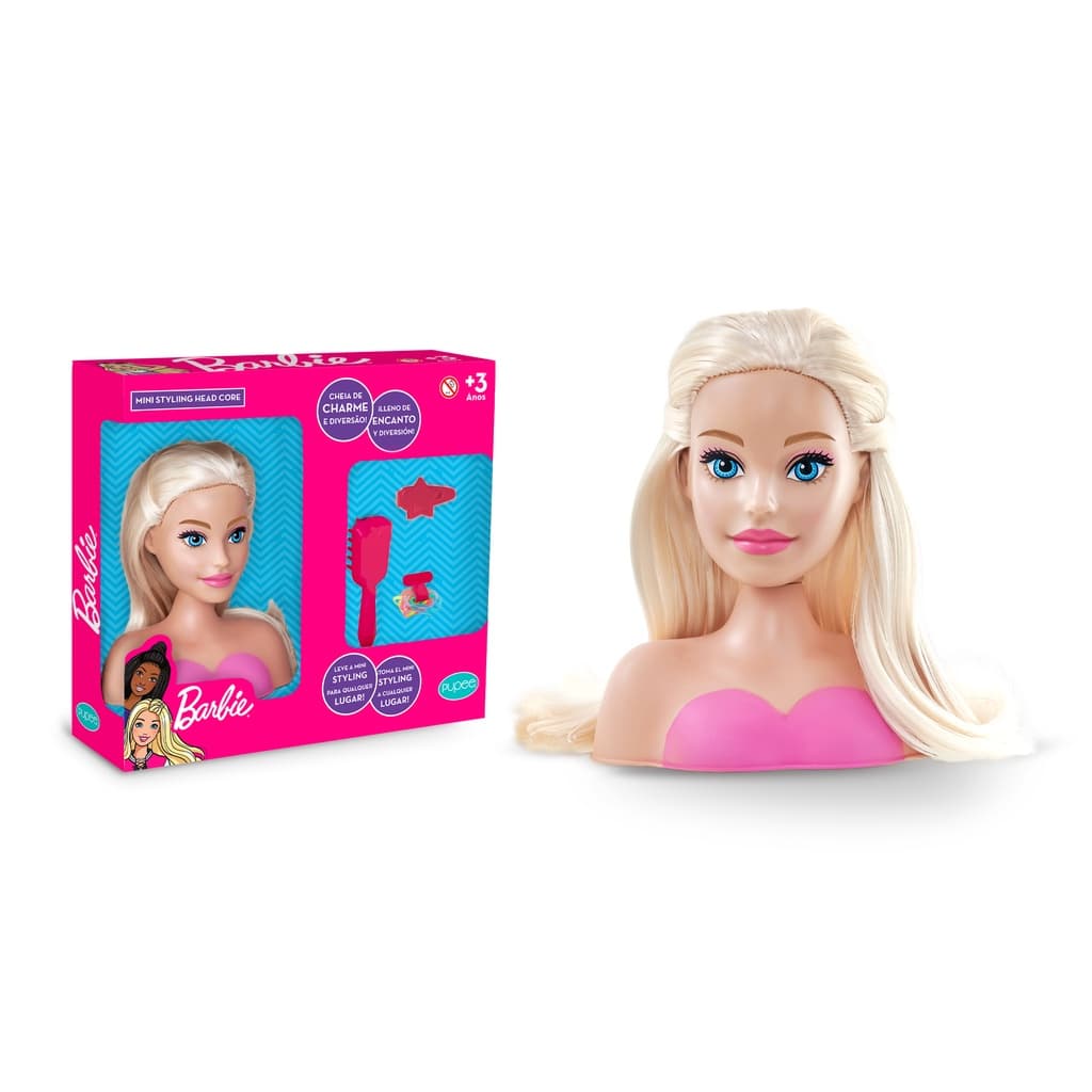 Barbie Busto Mini Styling Head Core Com Acessórios - Pupee