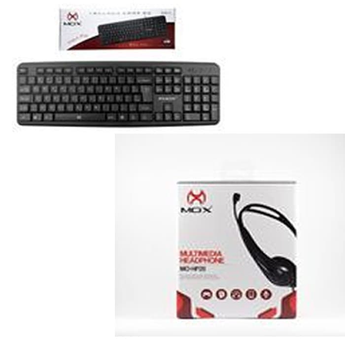 Teclado USB  MO-KB110 MOX+Headphone mo-hp20 - dotcell