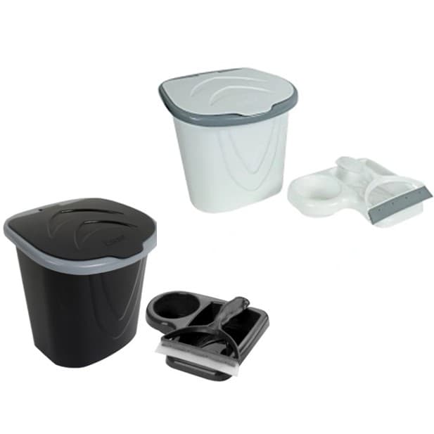 Kit Porta Detergente Lixeira 3 Litros Rodinho Pia Plástico