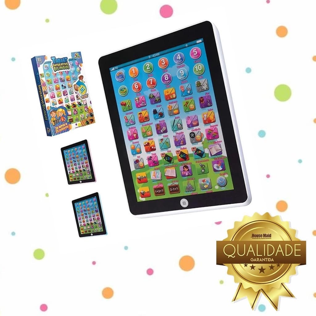 Tablet Infantil Interativo Bilingue Educativo Presente Crianca
