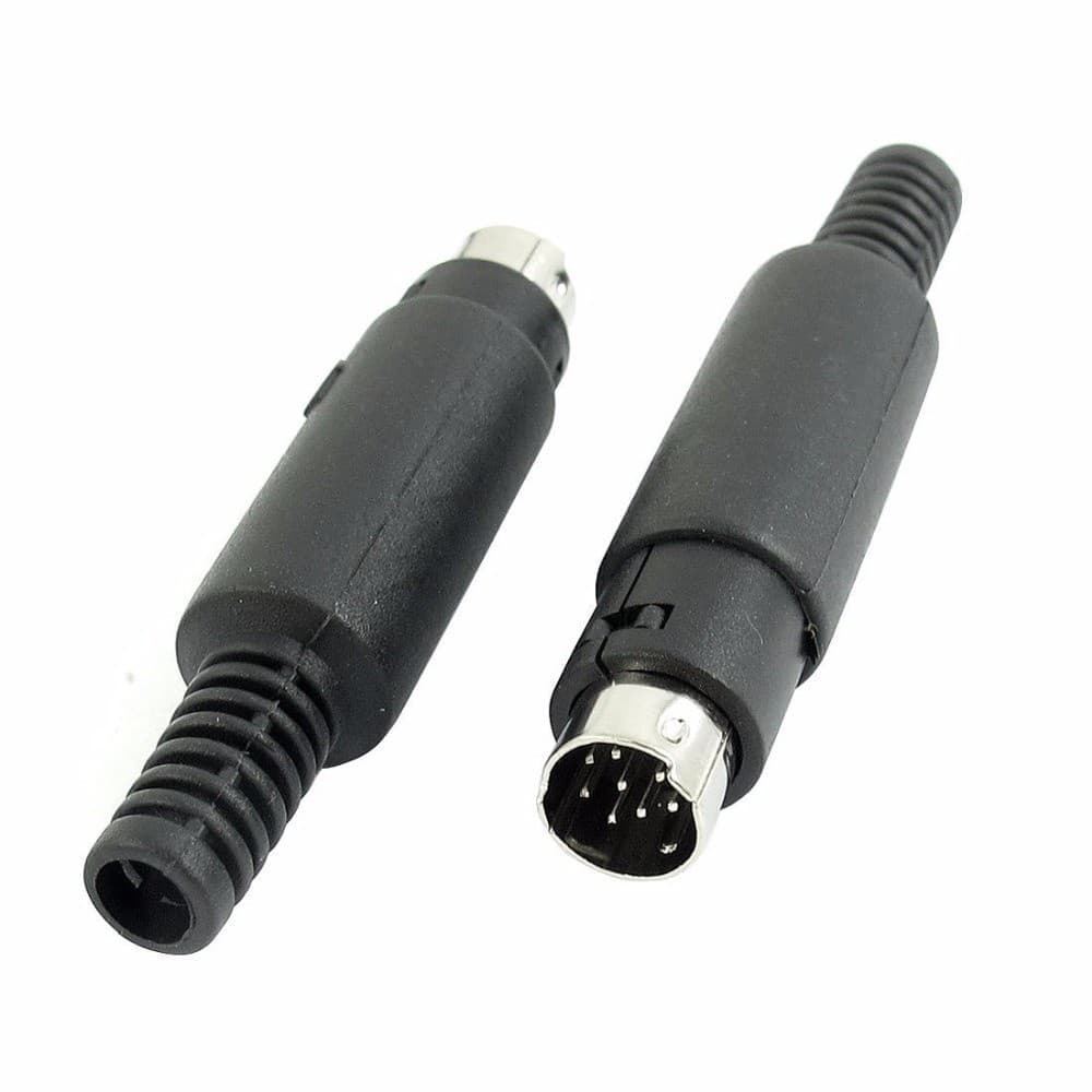 Conector Mini Din Macho 8 Pinos