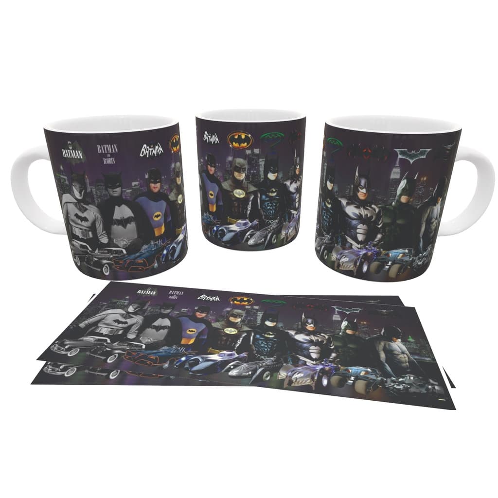 Caneca / Xicara Batman Evolution + Caixa Personalizada com a mesma Arte