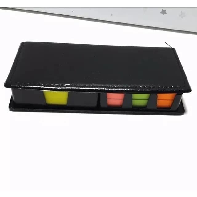 Post It Case Couro Suporte Mesa Escritório 800 Folhas