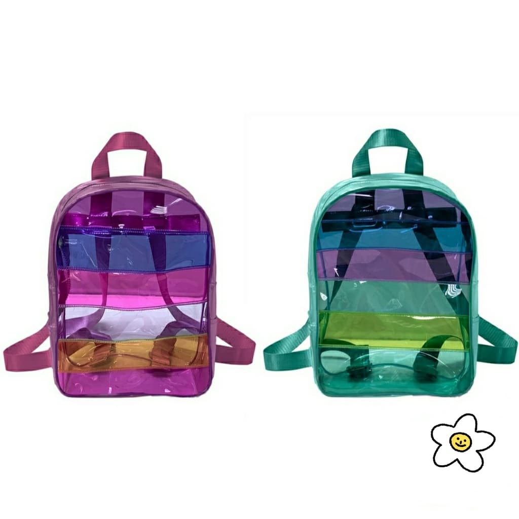Mochila Escolar  Costa Breeze Cristal Translucido Dac