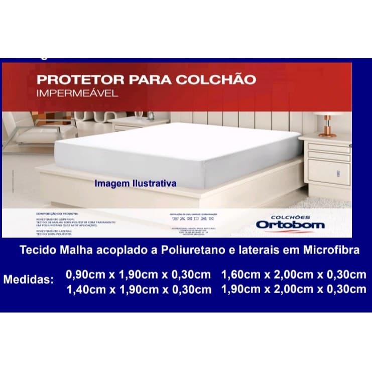 Protetor de Colchão Impermeável Solteiro - 1 Peça