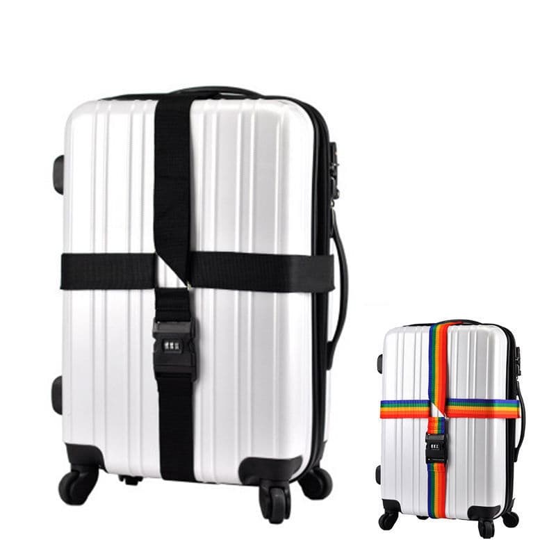 Cintas Multiuso Para Bagagem Viagem Mala Corda Cruzada Check-in Senha Embalagem Cinto Ajustável De Proteção A Granel