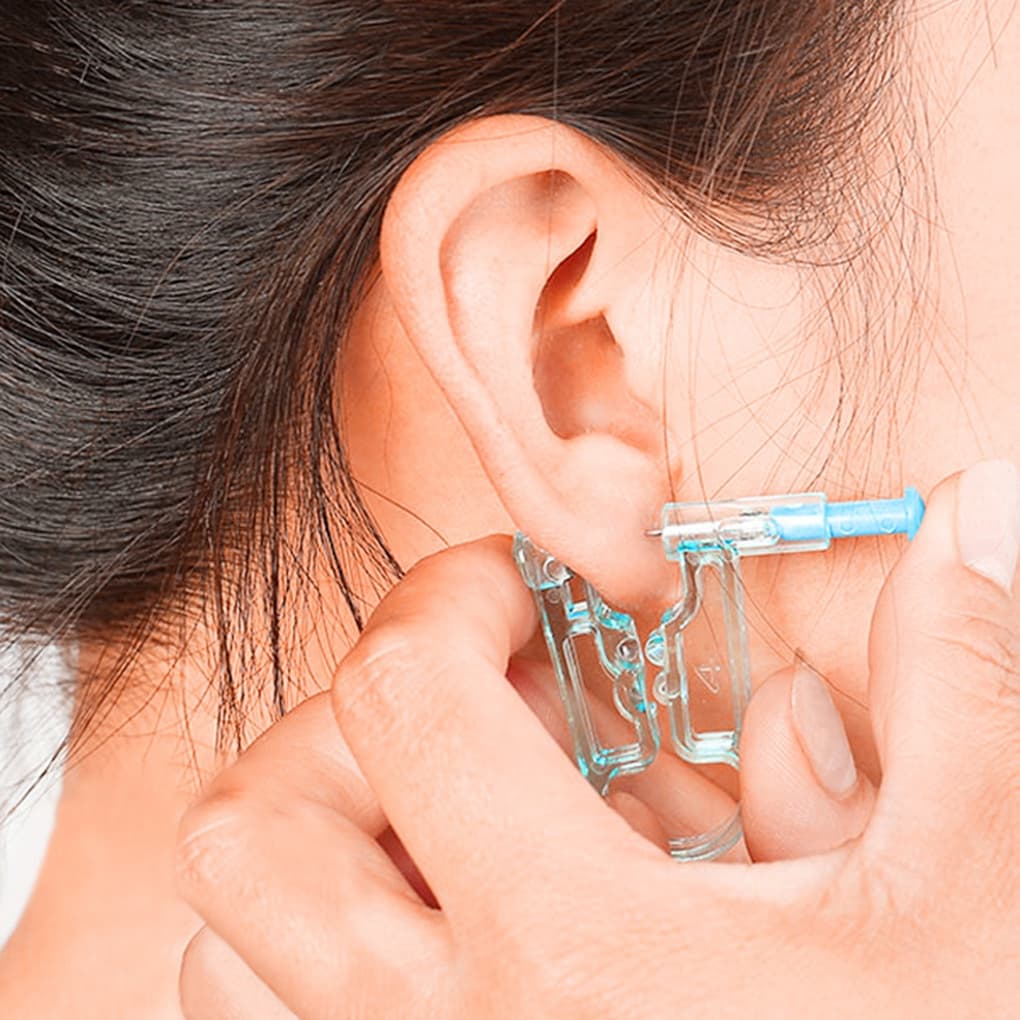 Aparelho Para Colocar Piercing Com Brinco Descartável, Seguro e esterelizado