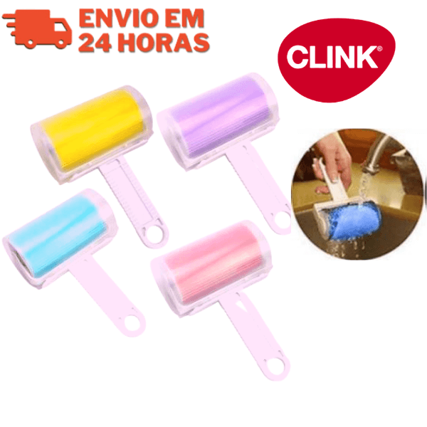 Tira Pelos Roupas Lavavel Rolo Emborrachado Reutilizavel