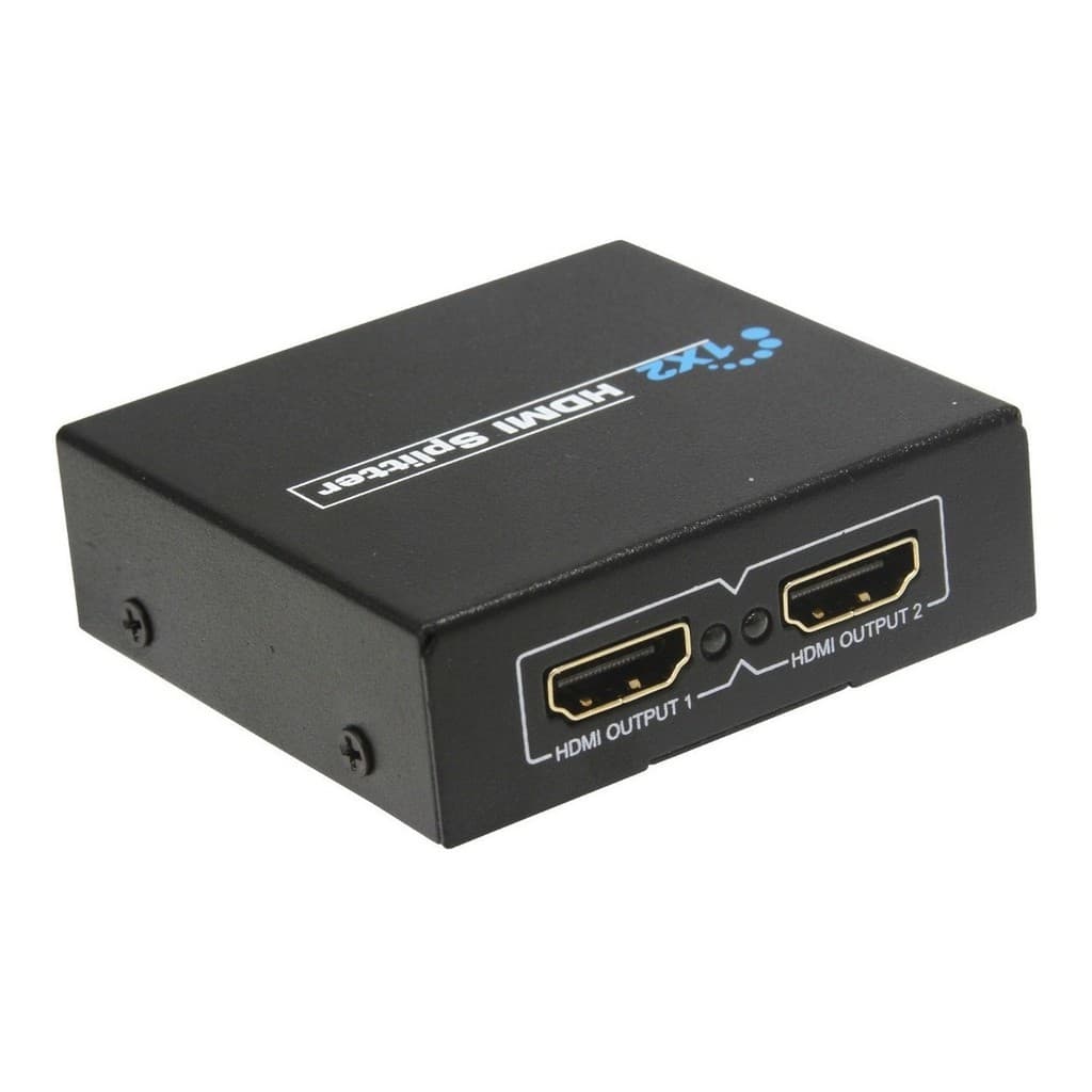 DISTRIBUIDOR DE SINAL 1 X 2 HDMI 3D FULL HD DUPLICADOR TV HDTV SPLITTER DERIVADOR = ÁUDIO + VÍDEO