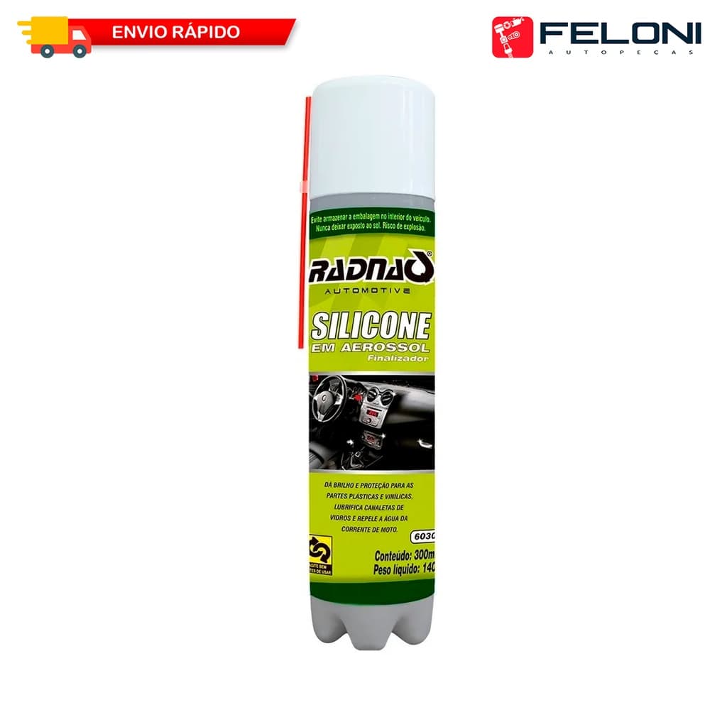 Spray Silicone Aerossol Carro Barco Esteira 300ml Unitário ou kit com até 03 unidades