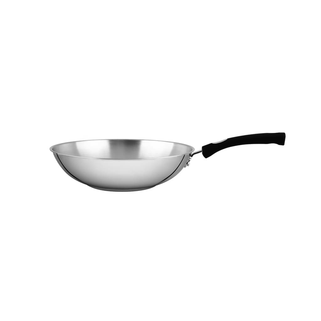 Panela Wok Frigideira Inox Solar Indução Tramontina 28cm