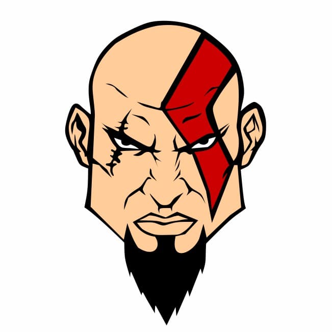 Kratos God Of War Adesivos de Carro 15cm X 10cm Geek Nerd Gamer Jogos On line Suzuki BMW Kia Volvo