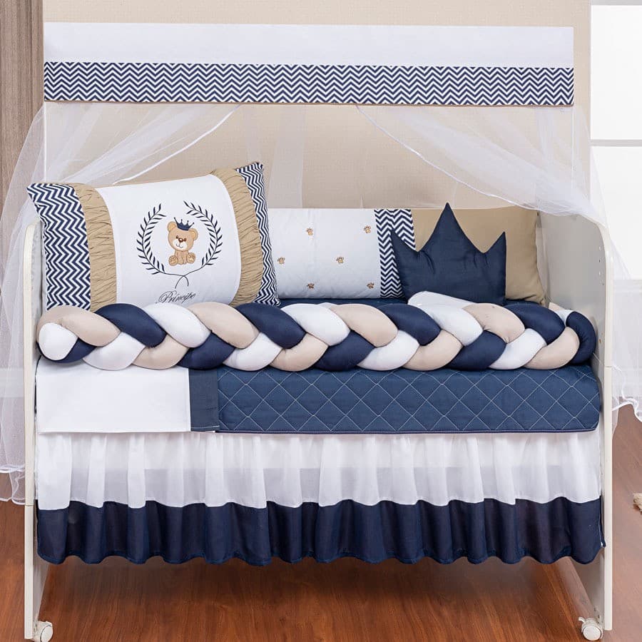 Enxoval de Berço Bebê Ursinho Teddy 11pçs