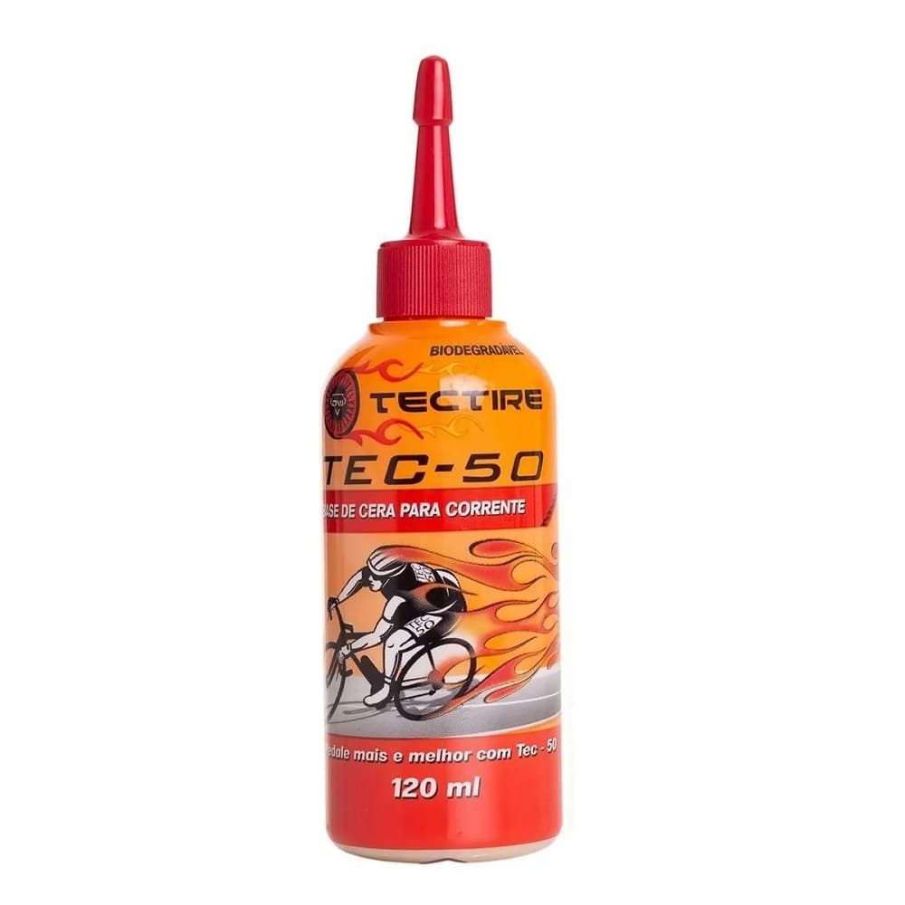 Óleo Lubrificante Tectire Tec 50 Corrente Bio Cera Bike 120m