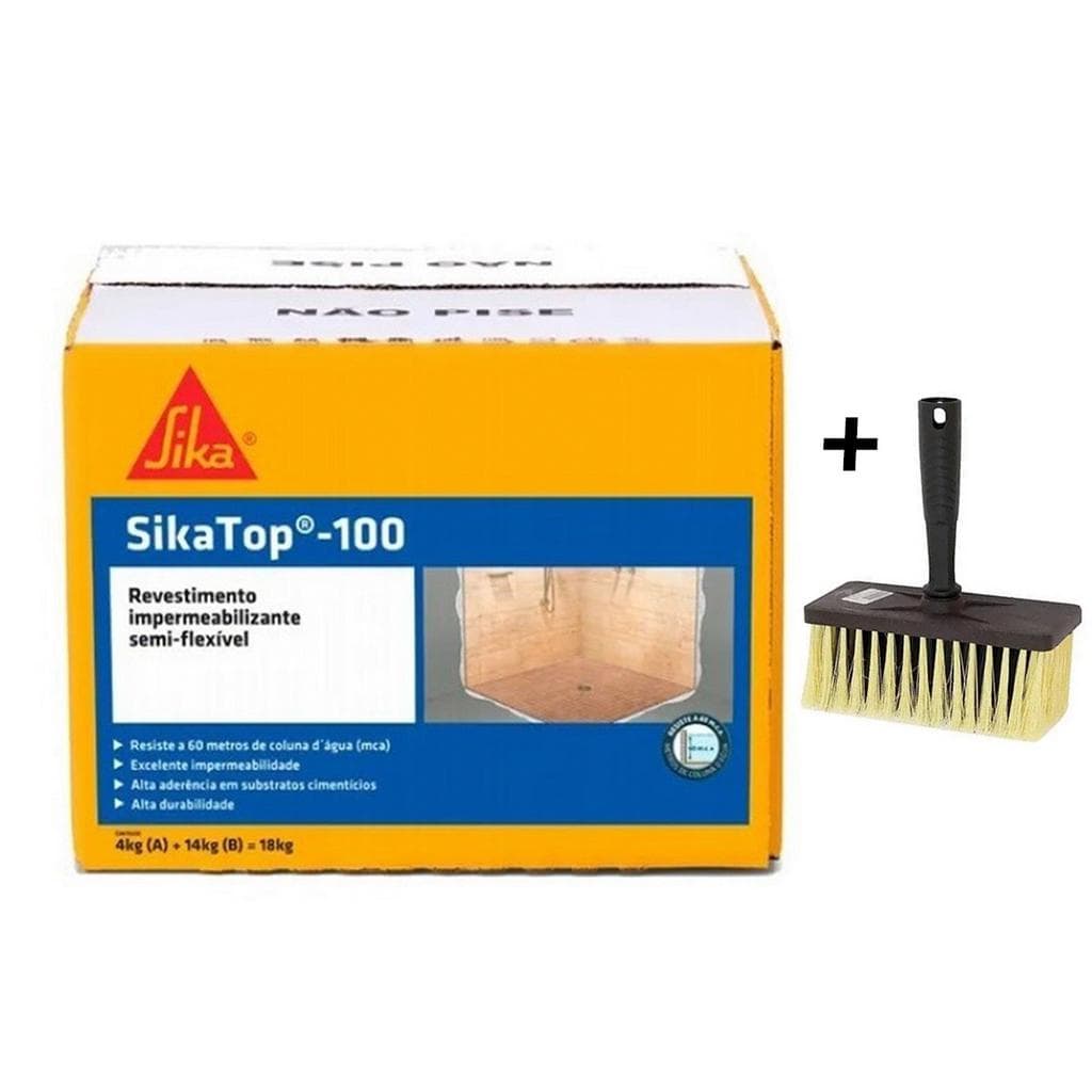 Impermeabilizante SikaTop 100 Superfície Semi-flexivel 18kg