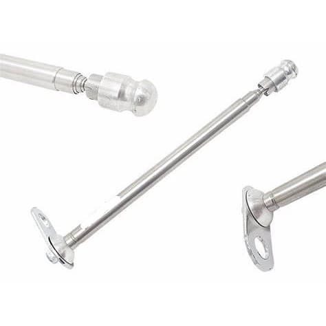 Antena Retratil Corta Pipa Moto Retrovisor Aço Inox Cromada