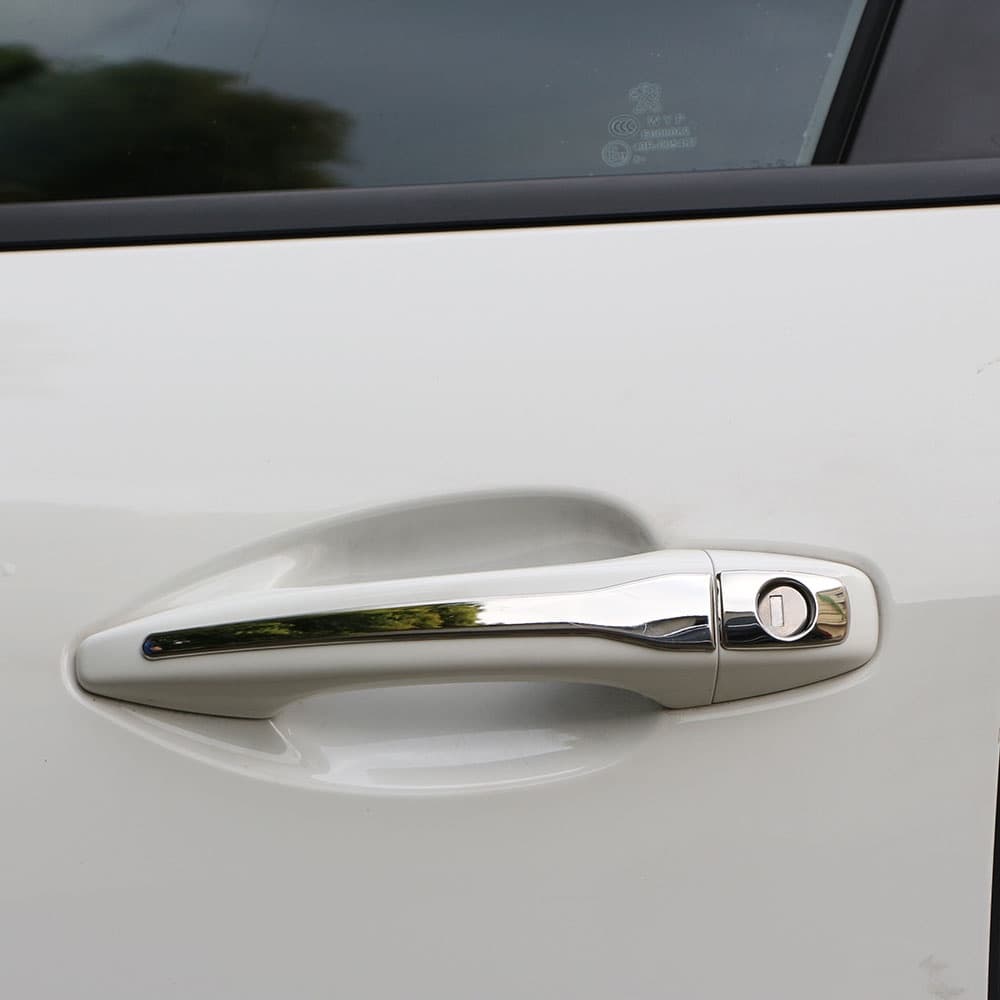 Maçaneta Da Porta Do Carro Tampa De Proteção Etiqueta Para Peugeot 208 2008 3008 207 308 407 Citroen C4 C6 Acessórios