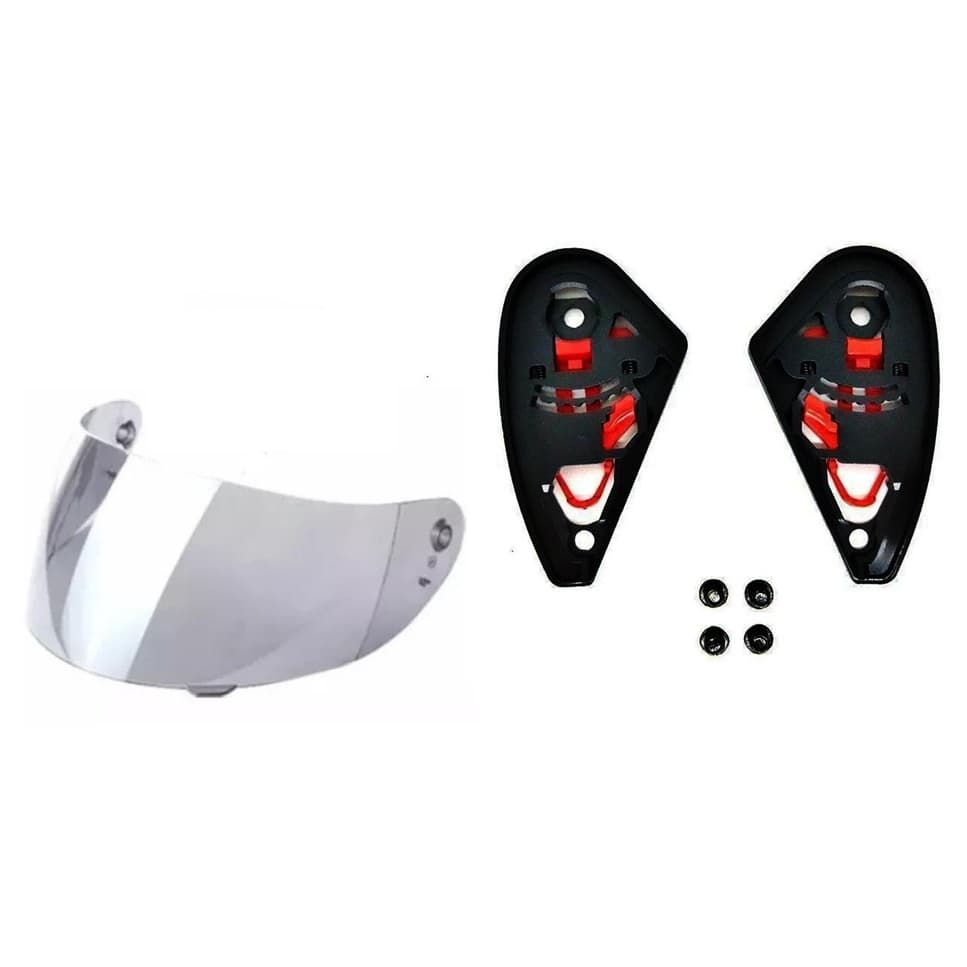 Viseira Cristal + Reparo Helt Race Mt Blade 1191P + 1703C