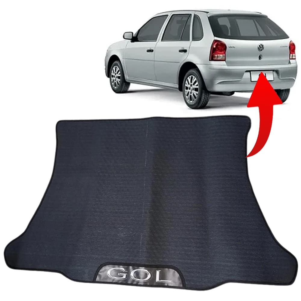 TAPETE PORTA MALAS EMBORRACHADO GOL G4 GIV 2005 2006 2007 2008