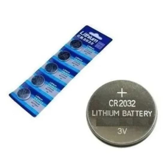 Bateria CR2032 Cartela 5x Pilha 3v para Calculadora Bios Balança etc