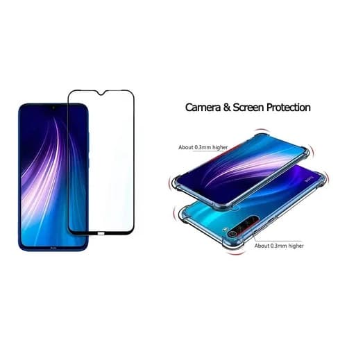 Película 9d Premium + Capa Anti queda Xiaomi mi A3