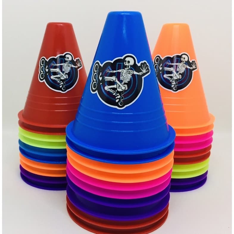 cones para slalom, cones para manobras radicais, patins, skate, cones para circuito