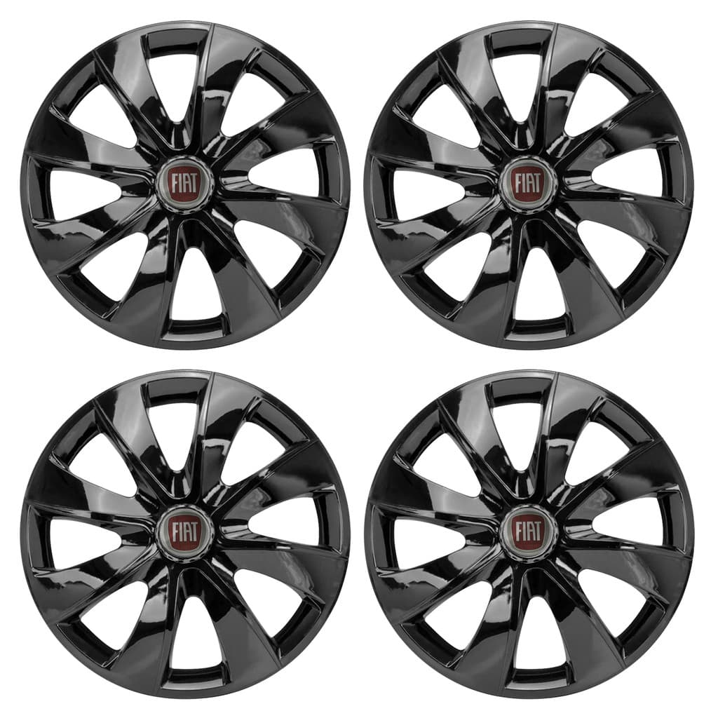 Jogo Calota Aro 14 Compatível Palio Essence Fire Attractive Uno Way Vivace Siena Fiorino Strada Punto Doblô Linea