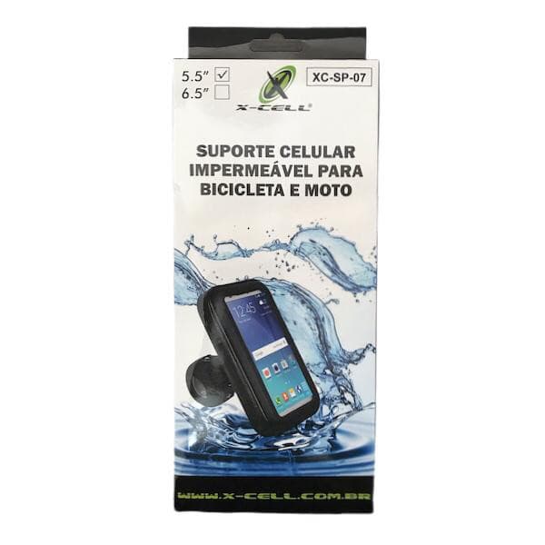 Suporte Veicular Impermeável para Moto - XC-SP-07  - Ótima QUalidade - Suporte de Celular Impermeável para Bicicletas e Motos
