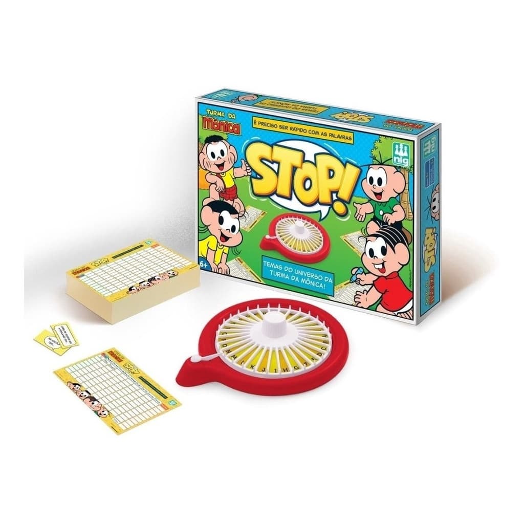 Jogo Educativo Divertido Roleta Stop Turma Da Monica - Nig